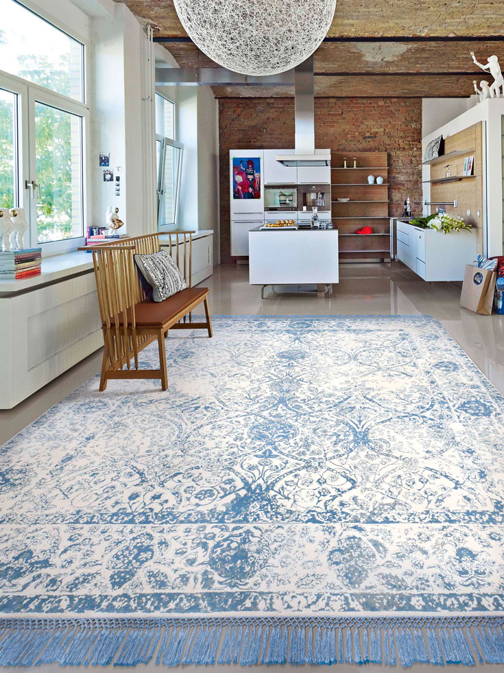 Tappeto Lusso Azzurro | Misura: 274 × 365 cm