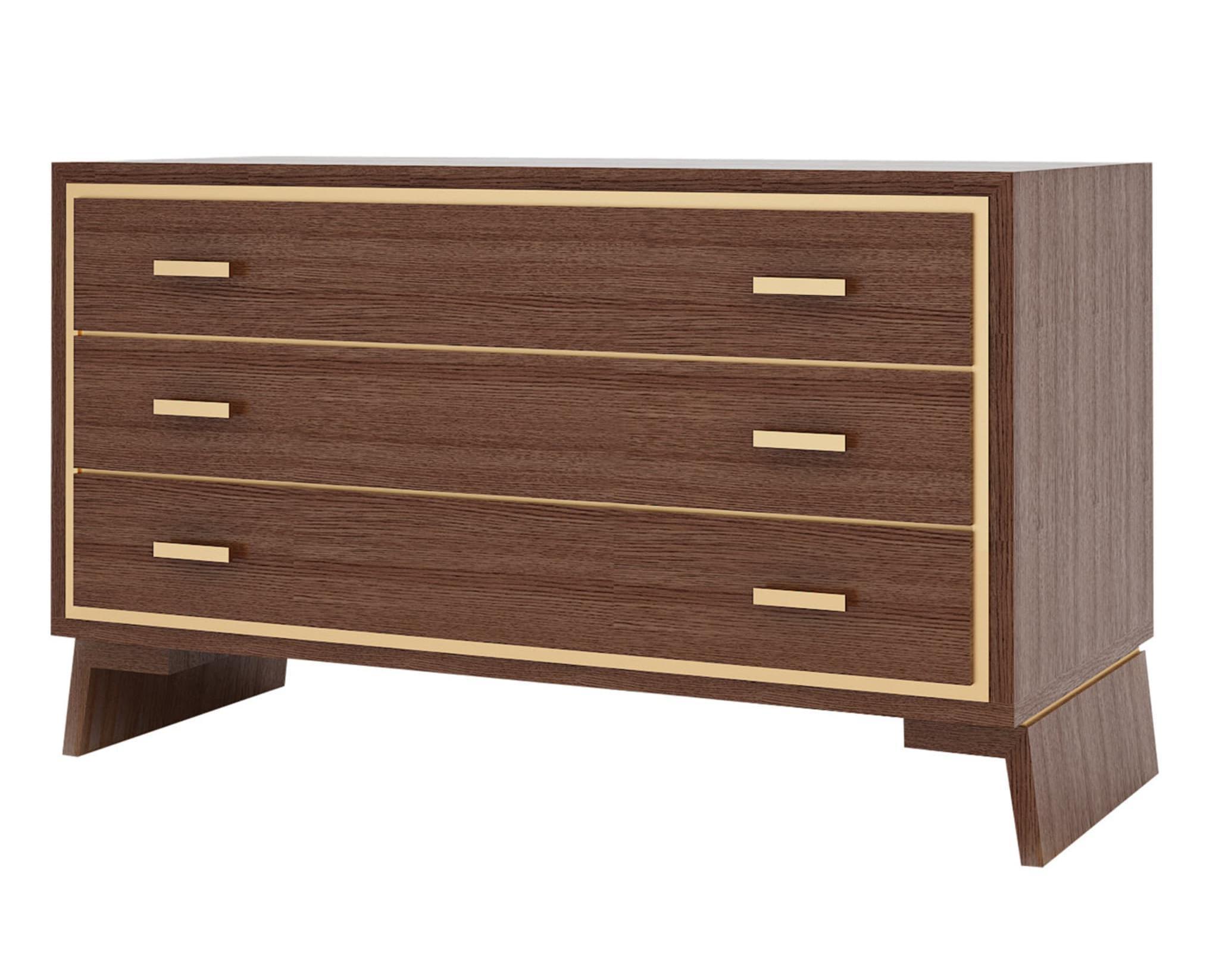 Hamptons Cassettiera in Legno Artigianale