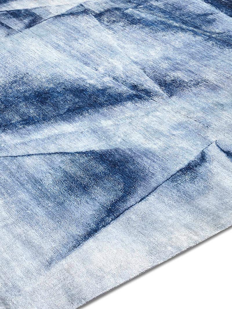 Tappeto Annodato Blu Navy