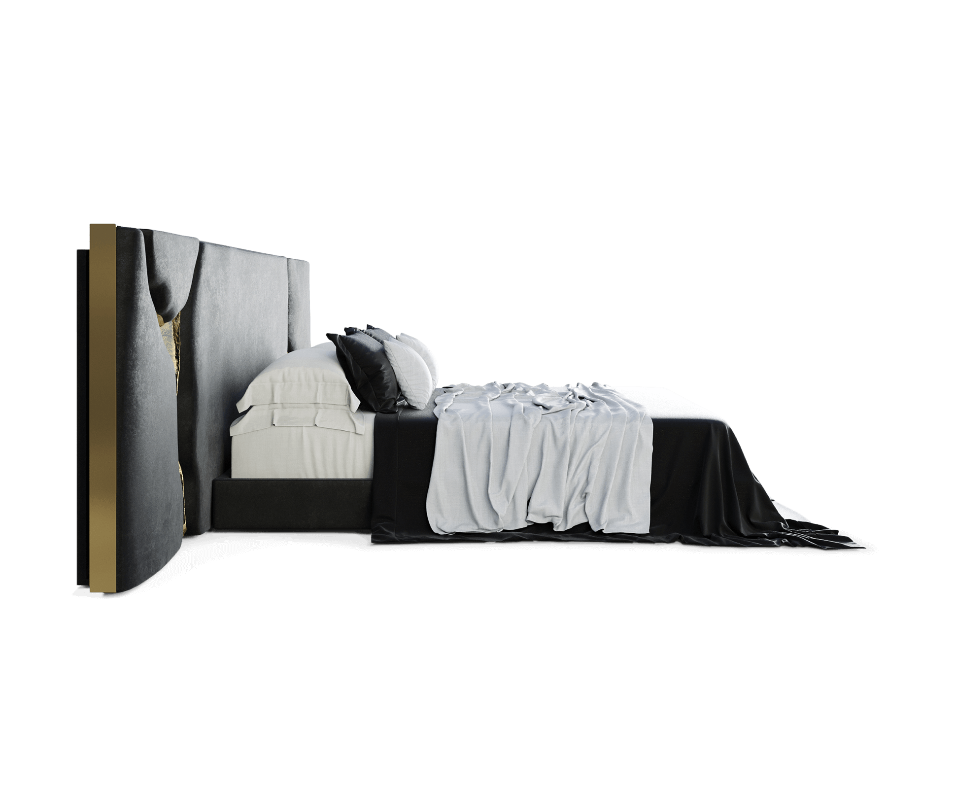 Testiera Letto Nera Fissure