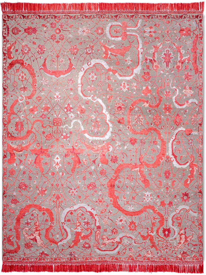 Tappeto Lusso Tabriz Rosso | Misura: 274 × 365 cm