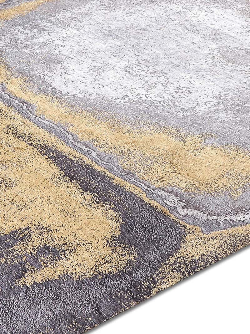 Tappeto Tessuto Oro/Grigio | Misura: 183 × 274 cm