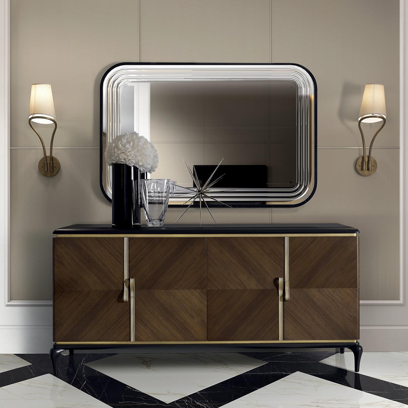 Credenza a 4 Ante Dilan | Configurazione: Con specchio