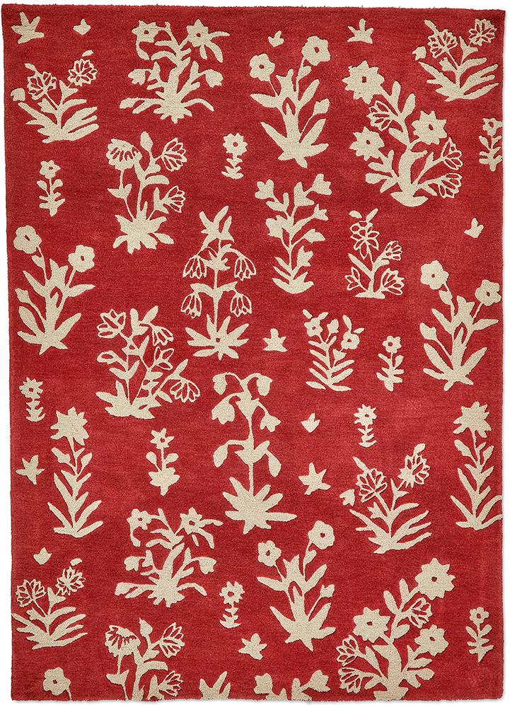 Tappeto Woodland Glade Rosso Prugna | Misura: 140 × 200 cm
