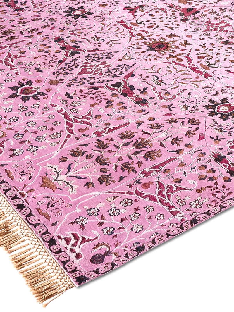 Tappeto Lusso Fatto a Mano Teheran Rosa
