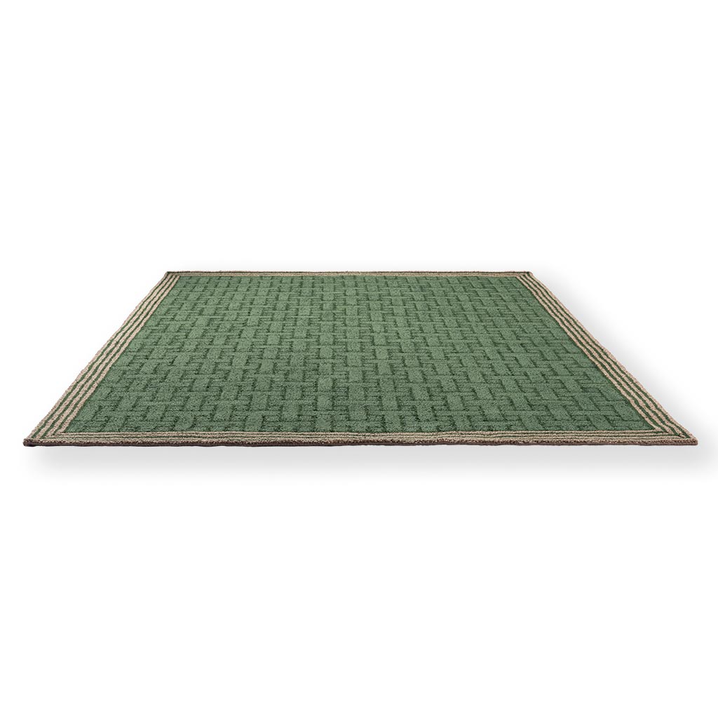 Tappeto TB T Monogram Verde Giada Per Esterni | Misura: 160 × 230 cm