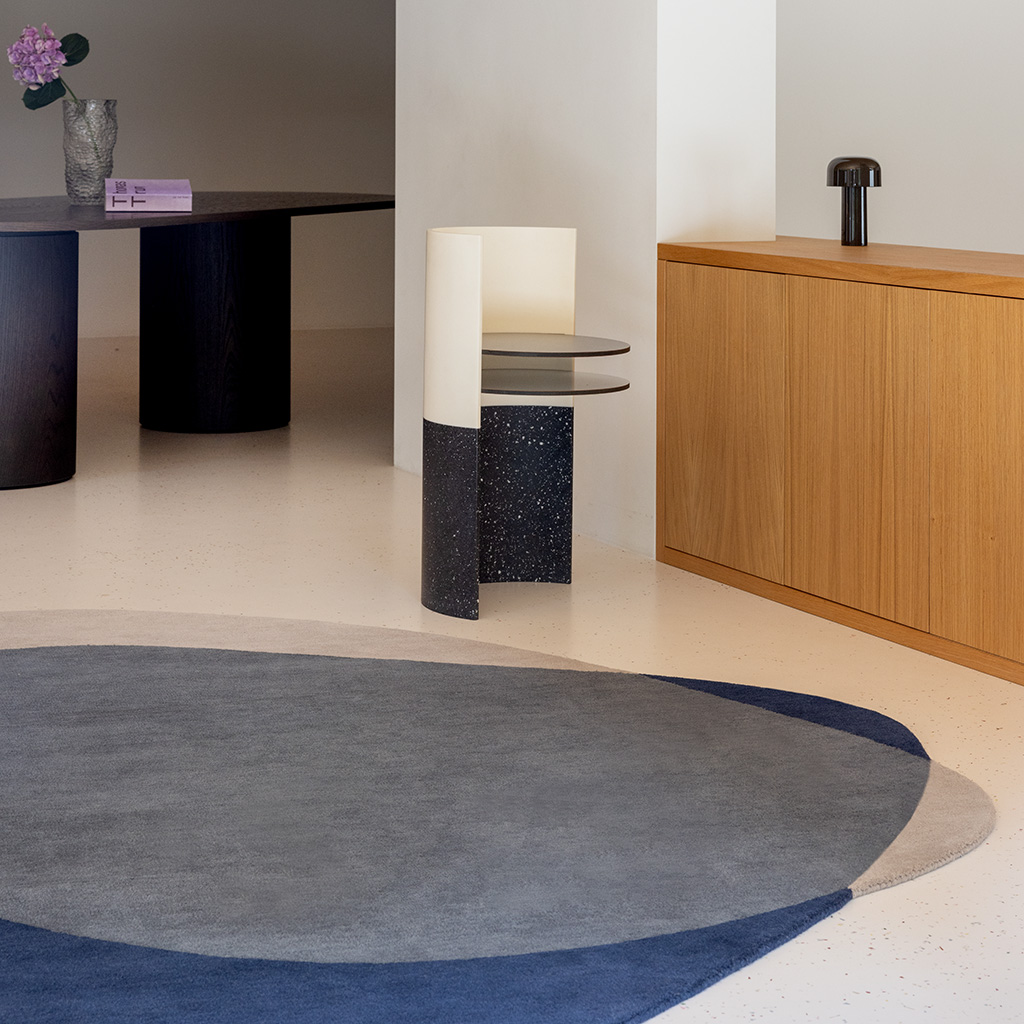 Tappeto Elemento Arp Blu