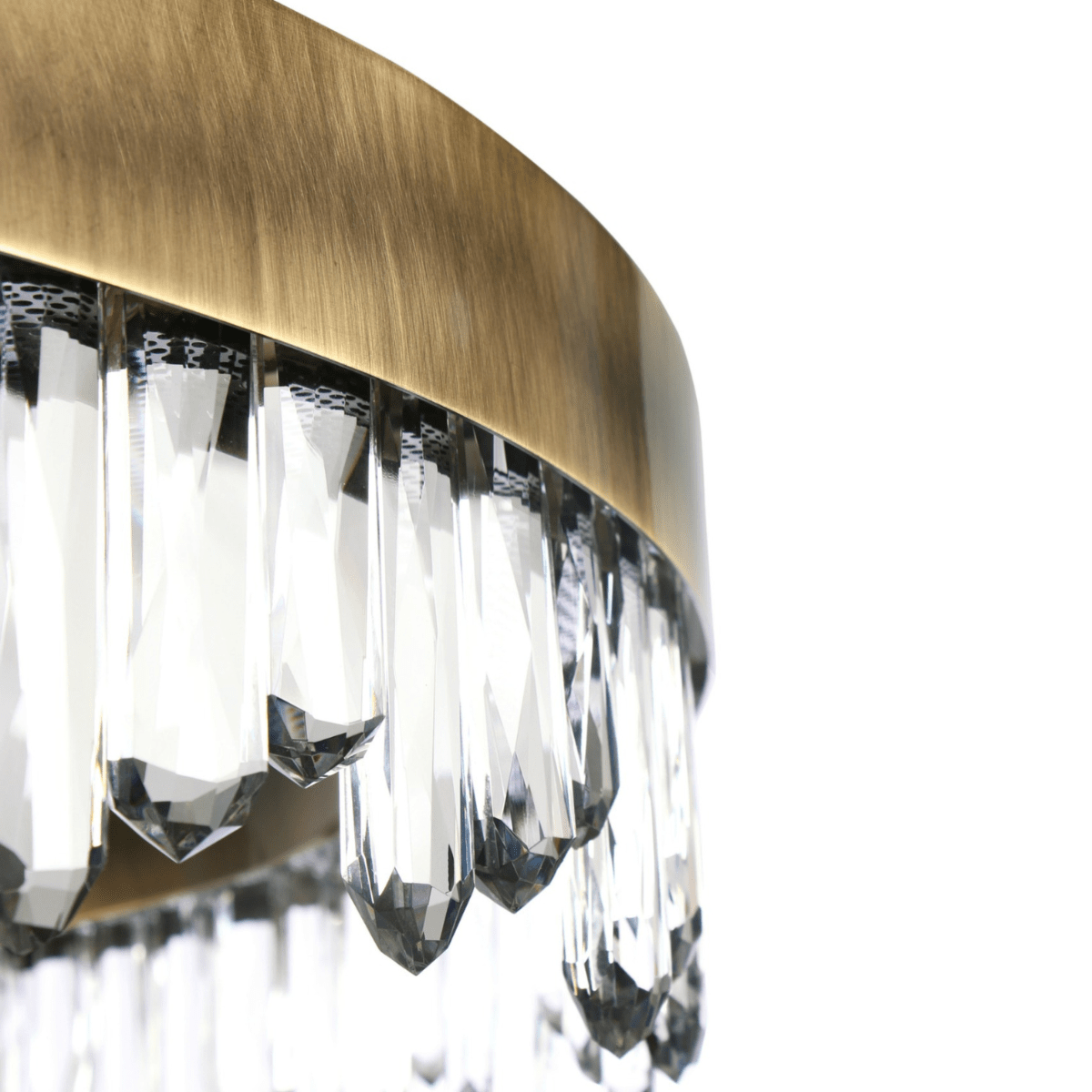 Lampada a Sospensione Fluida in Ottone