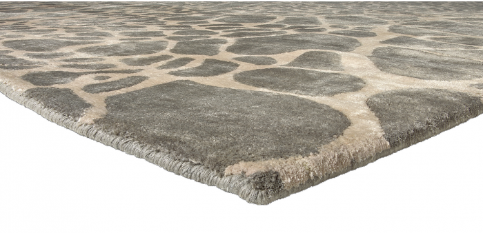 Tappeto Diamant Beige/Grigio Annodato a Mano | Misura: 250 × 300 cm