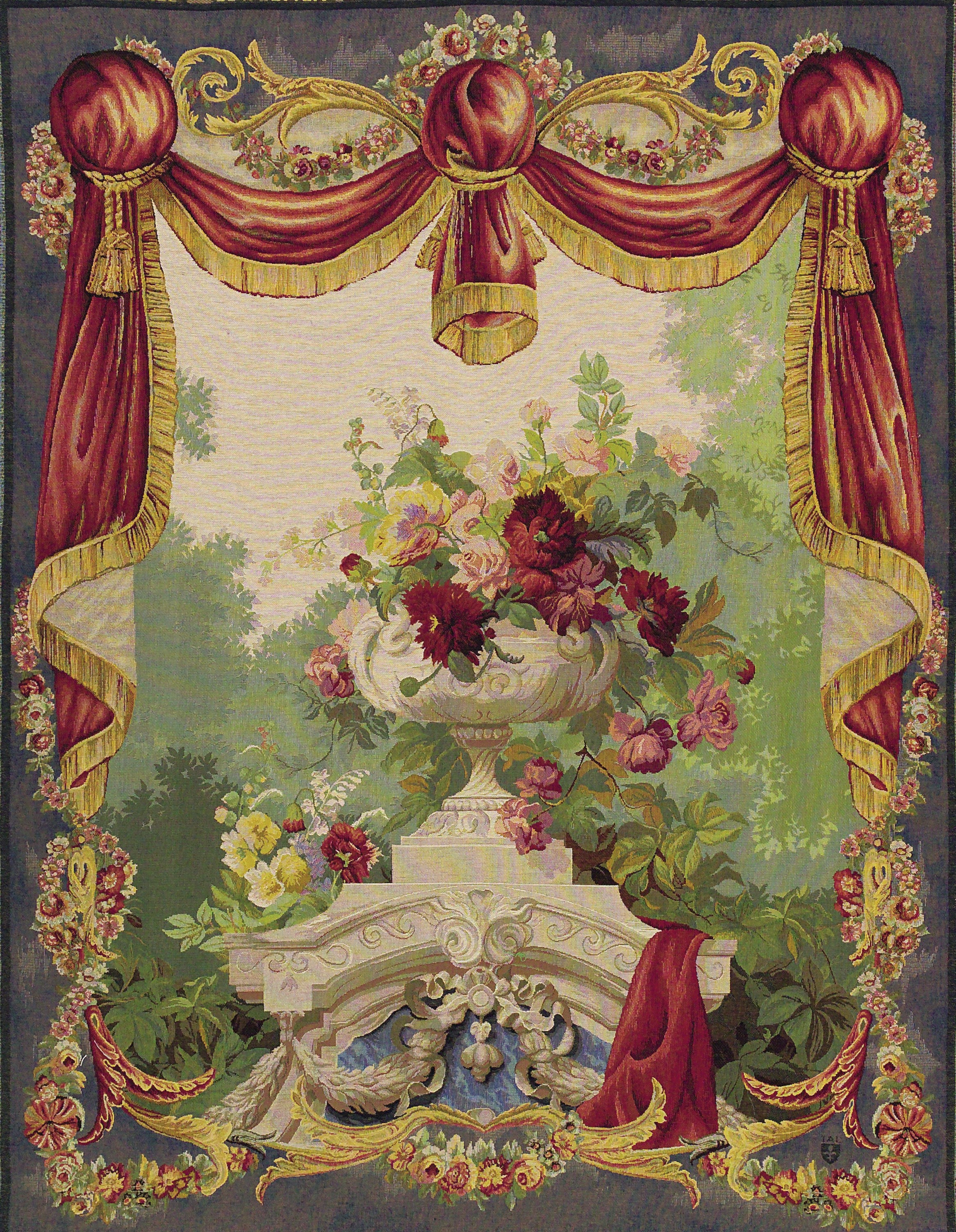 Arazzo Drappeggio Fiorito | Misura: 150 × 200 cm