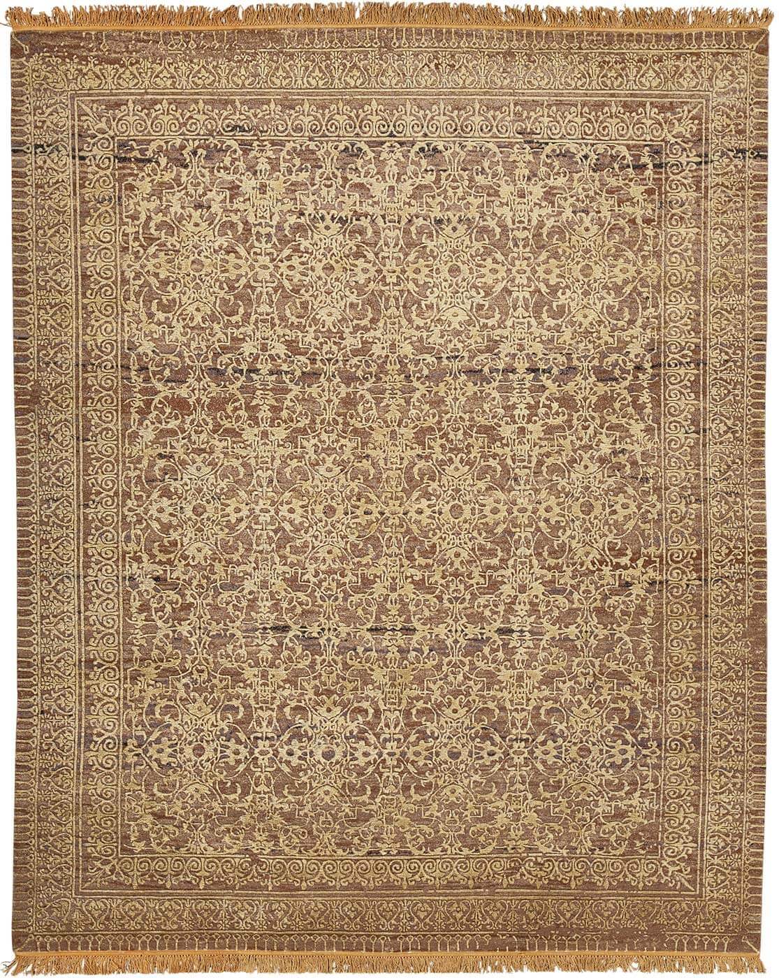 Tappeto Ferrara Radi Little Rocked Marrone | Misura: 400 × 500 cm