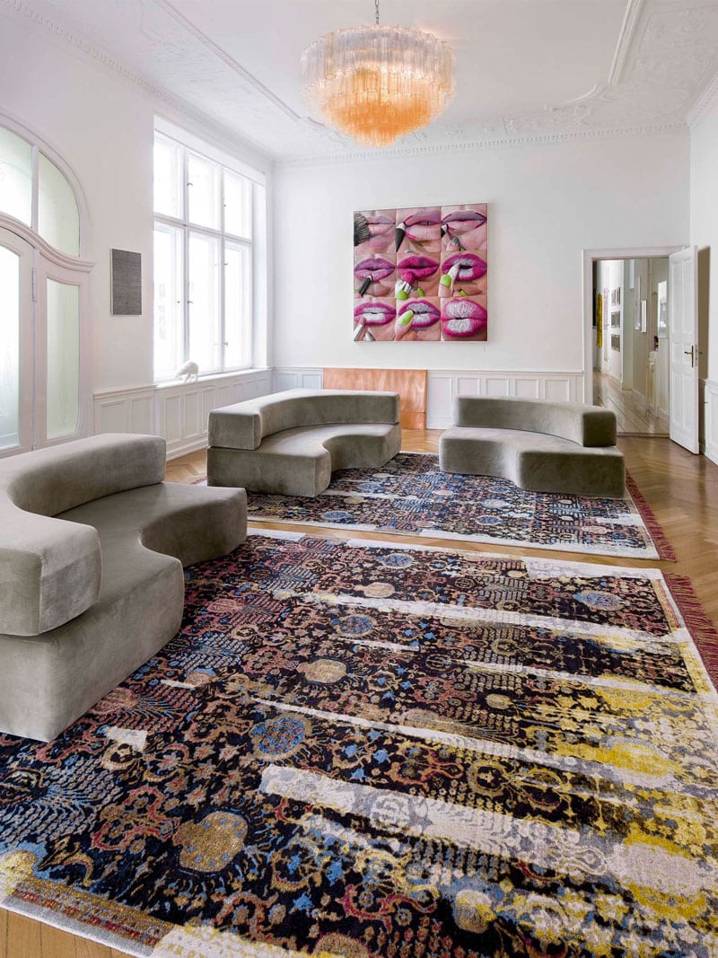 Tappeto Annodato Block | Misura: 183 × 274 cm