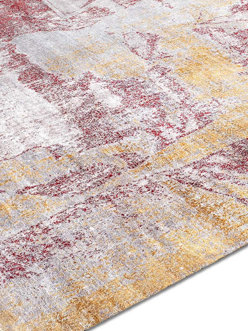 Tappeto Annodato Oro/Corallo | Misura: 305 × 427 cm