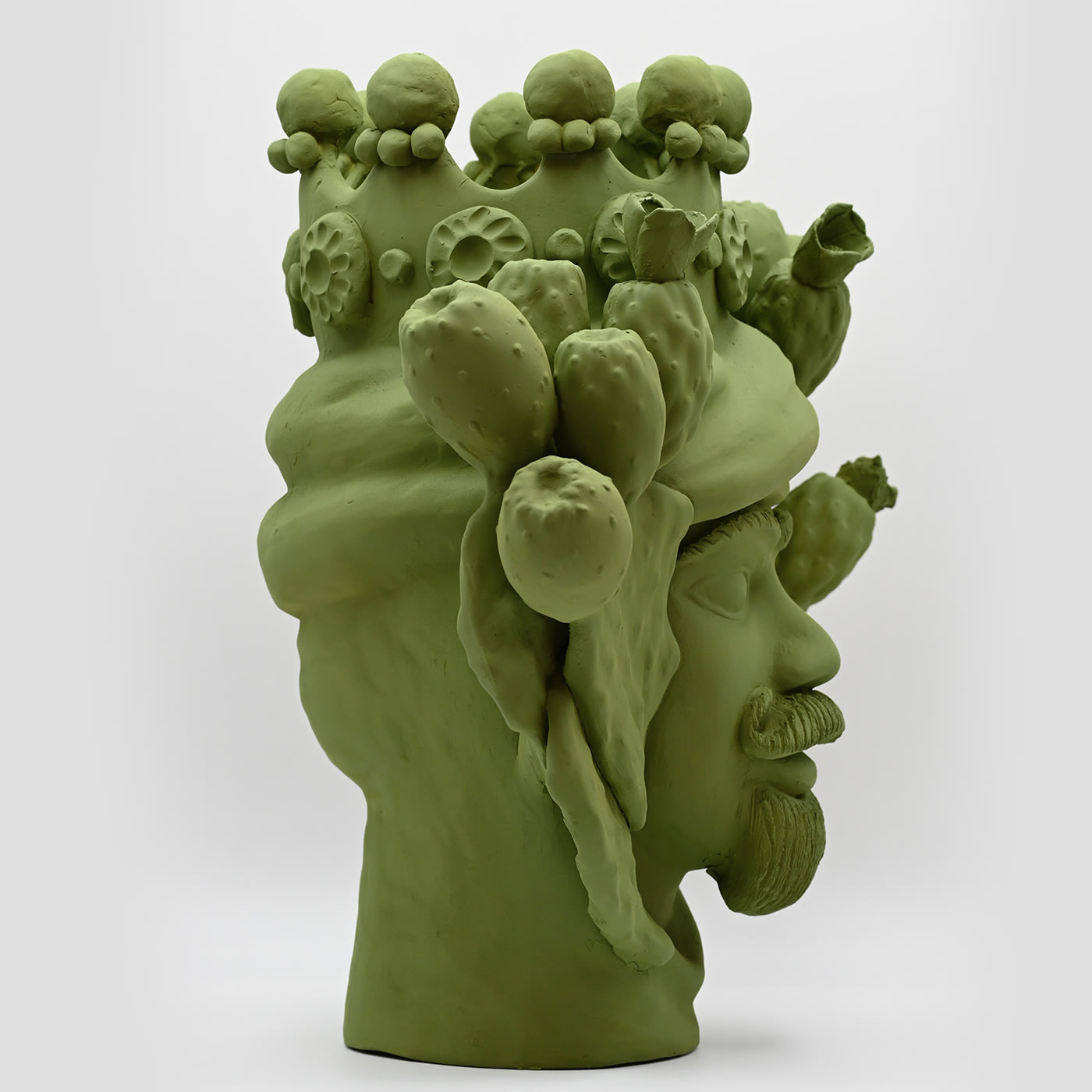 Testa di Moro Verde Artigianale Scultura Testa di Moro Verde Artigianale Scultura