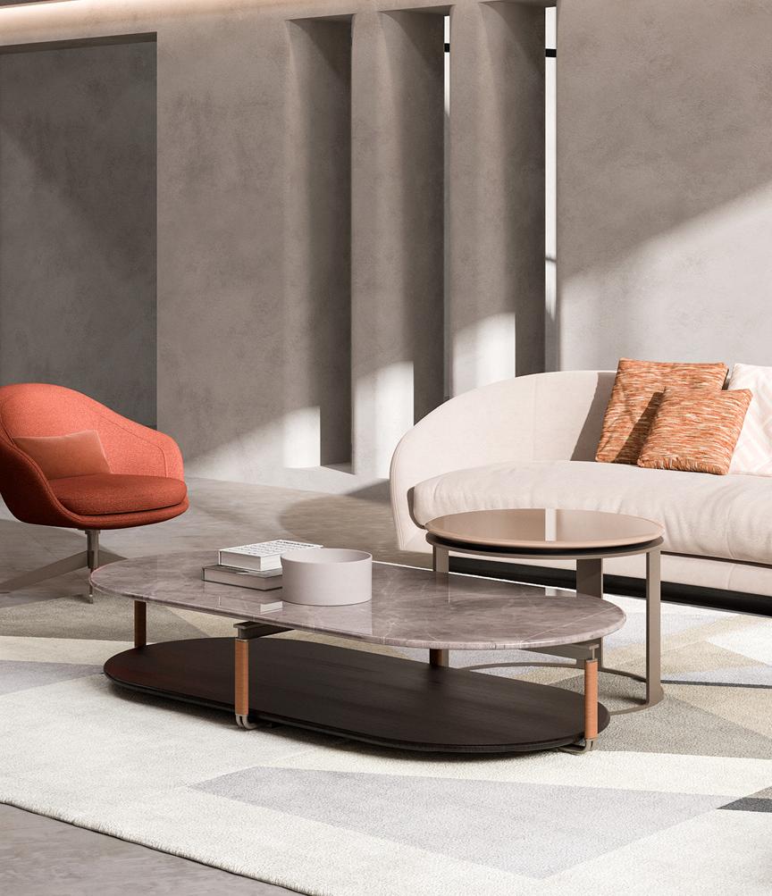 Tavolino da Caffè in Marmo York | Dimensioni: L 164 cm Tavolino da Caffè in Marmo York | Dimensioni: L 164 cm