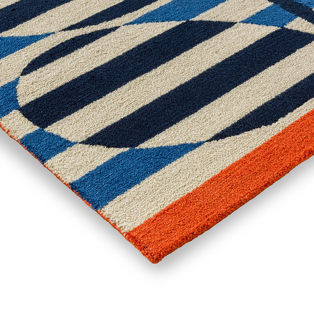 Tappeto Stelo Rigato Azzurro Esterno