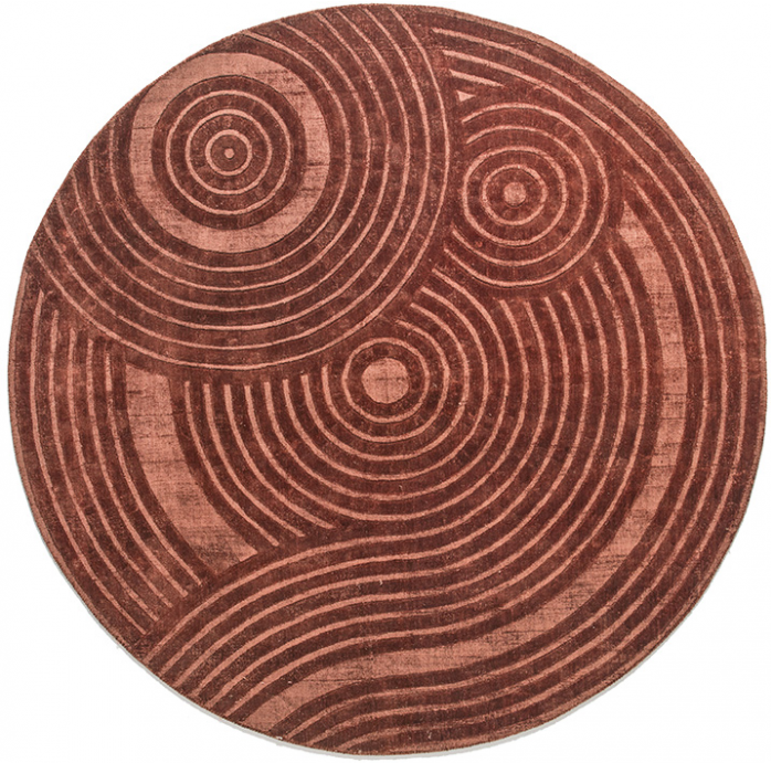 Tappeto Designer Moderno Ruggine