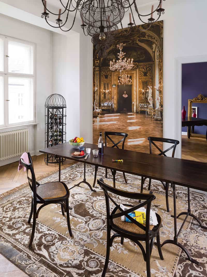 Tappeto Aubusson Marrone