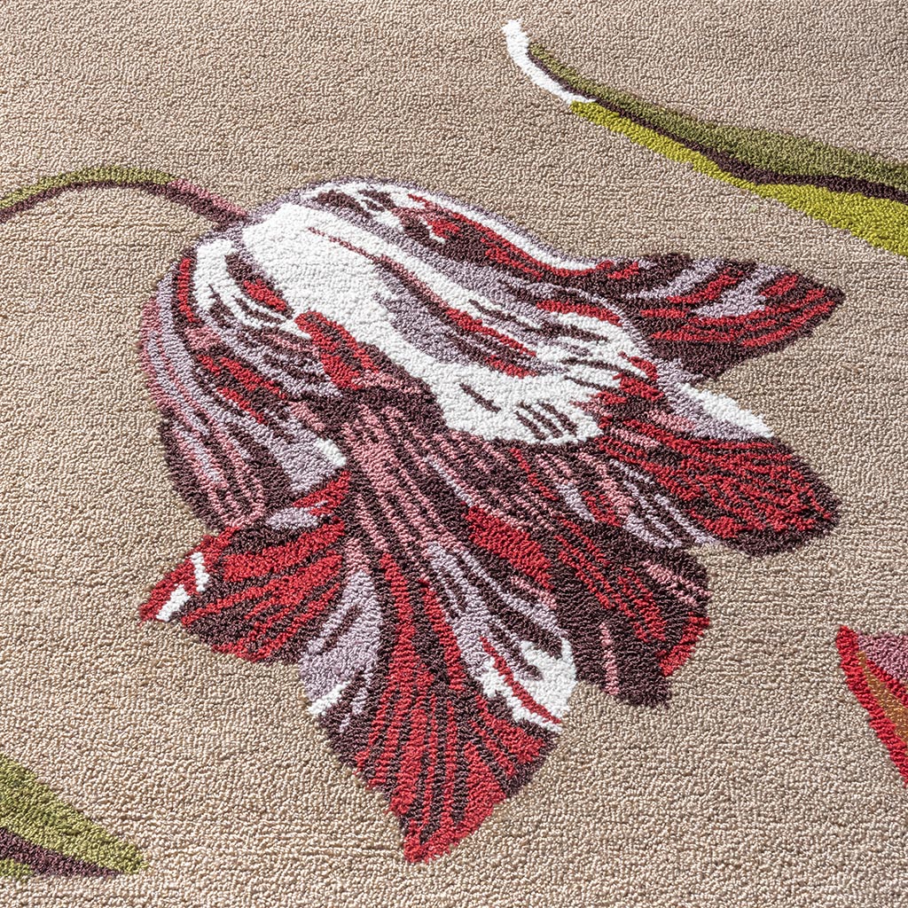Tappeto TB Botanical Tulip Blu Per Esterni