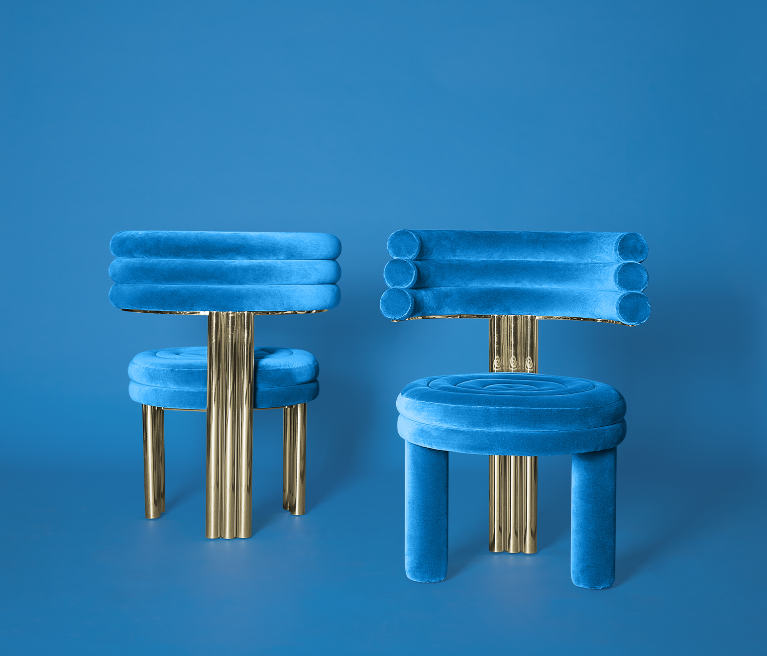 Sedia da Pranzo Blu Kerr