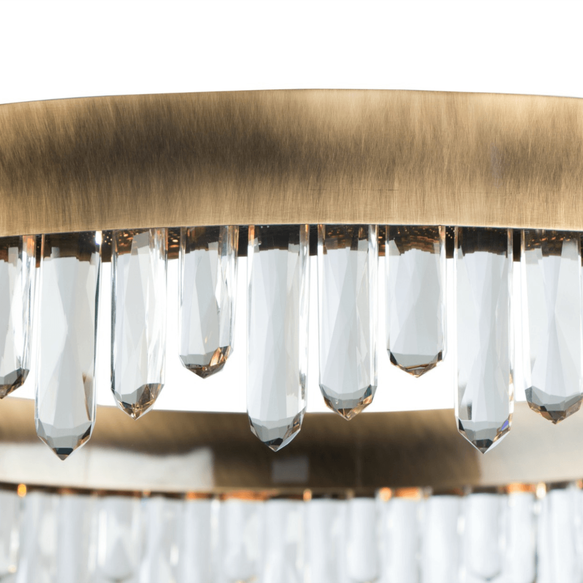Lampada a Sospensione Fluida in Ottone
