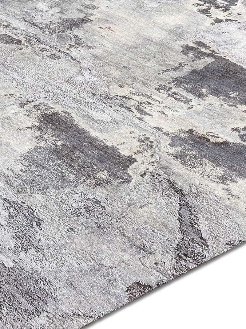 Tappeto Annodato Grigio Chiaro | Misura: 122 × 183 cm