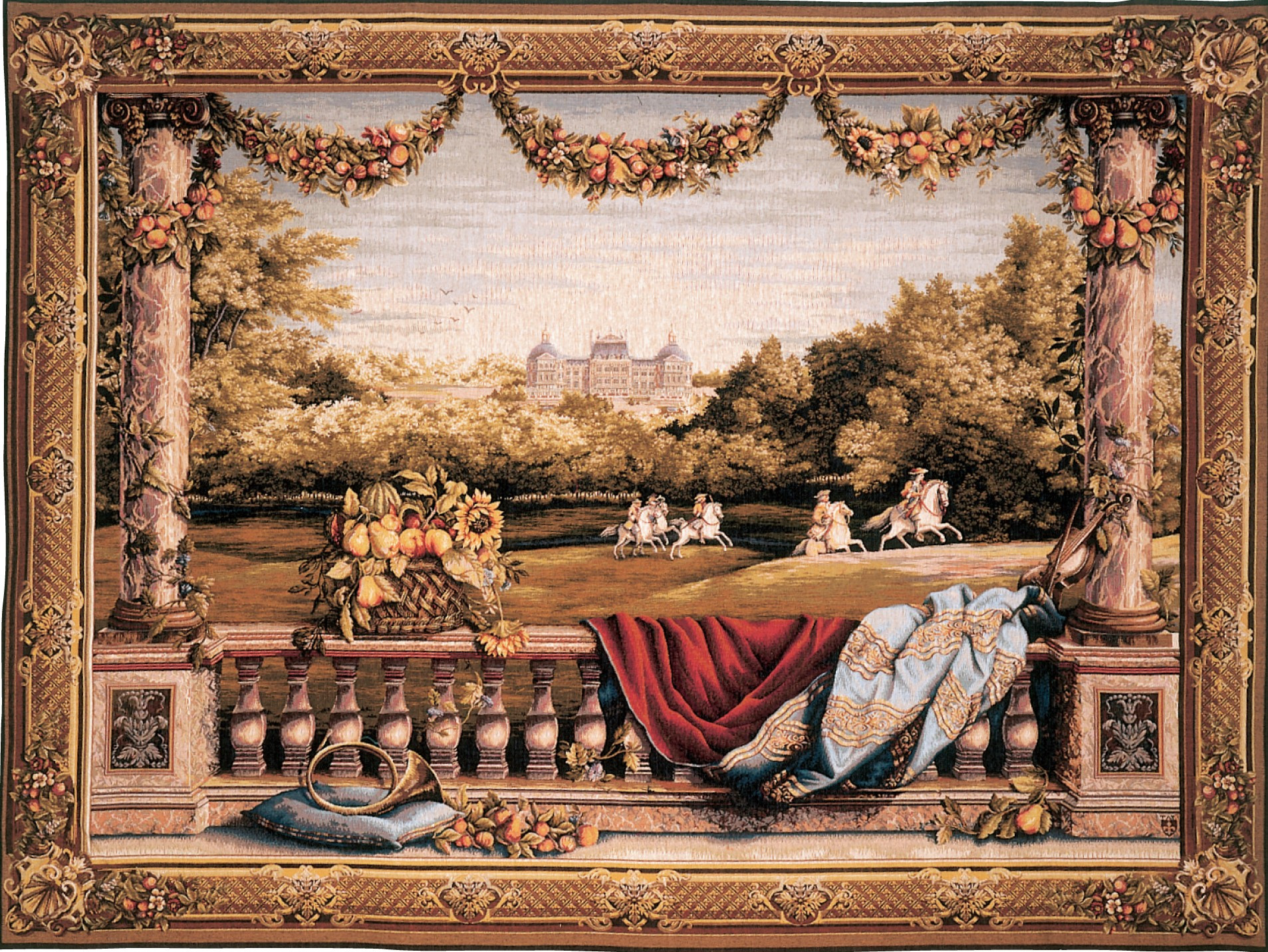 Arazzo Castello di Bellevue | Misura: 150 × 200 cm