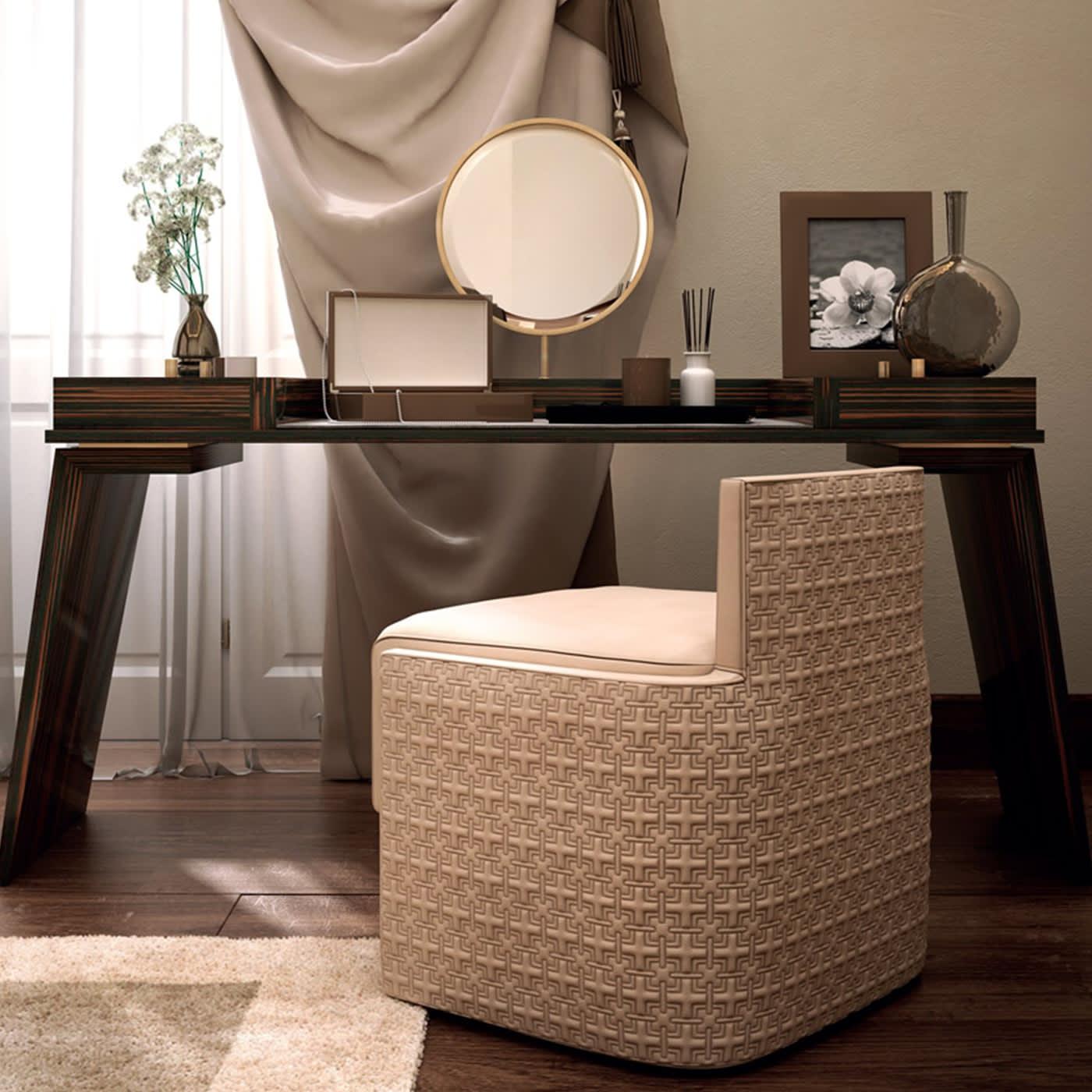 Tavolo da Toilette in Legno Italiano Hamptons