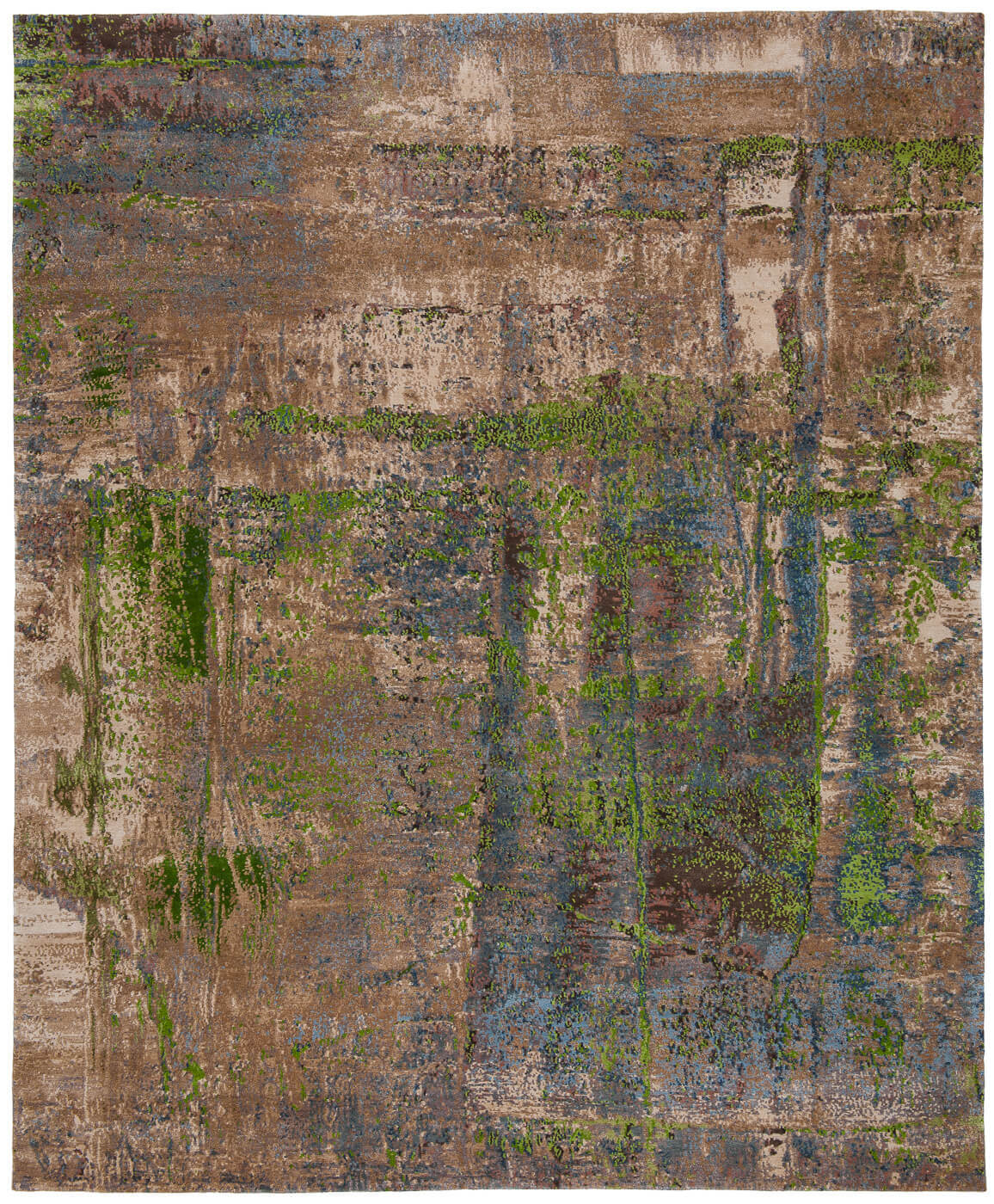 Tappeto Artwork 3 Multicolore Verde