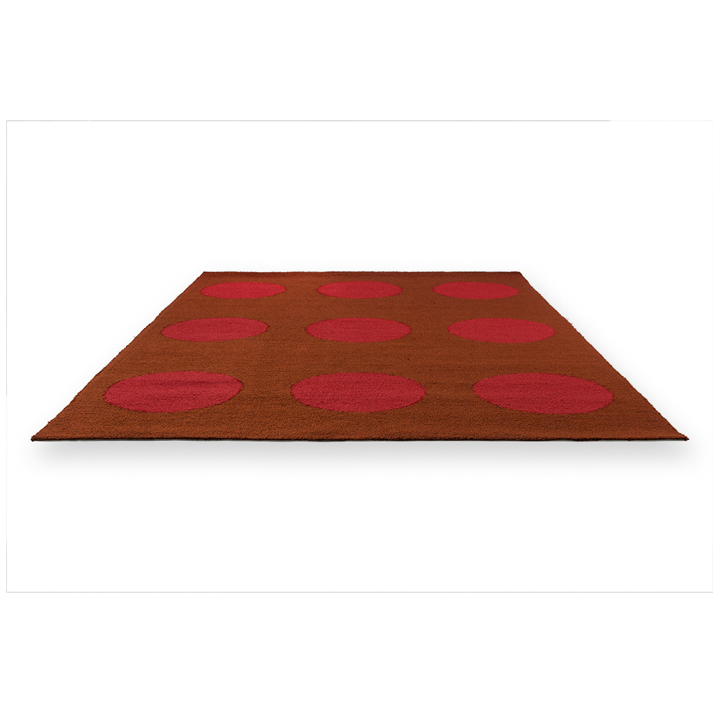 Tappeto Habitat Festival Dots Rosso Per Esterni | Misura: 140 × 200 cm