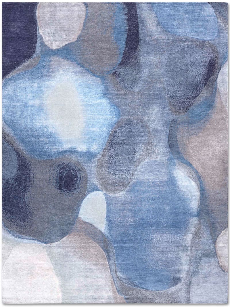 Tappeto Lusso Blu/Grigio