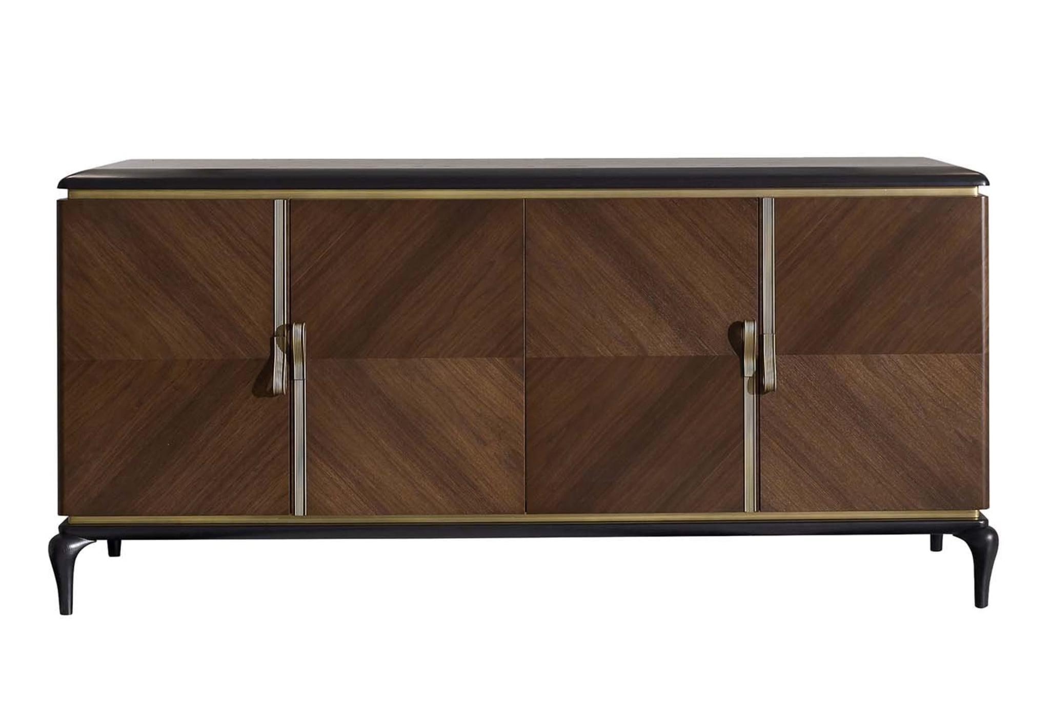 Credenza a 4 Ante Dilan | Configurazione: Con specchio