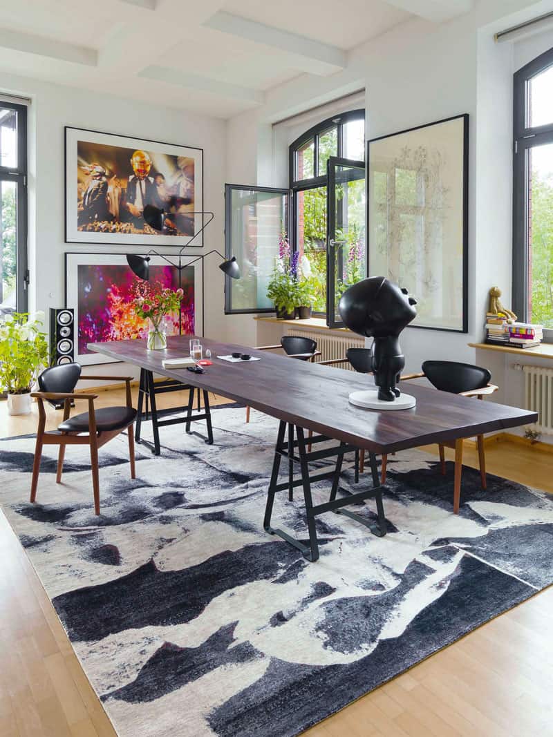 Tappeto Bianco e Nero 5 | Misura: 140 × 210 cm