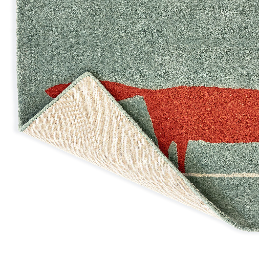 Tappeto Mr. Fox Mint/Poppy