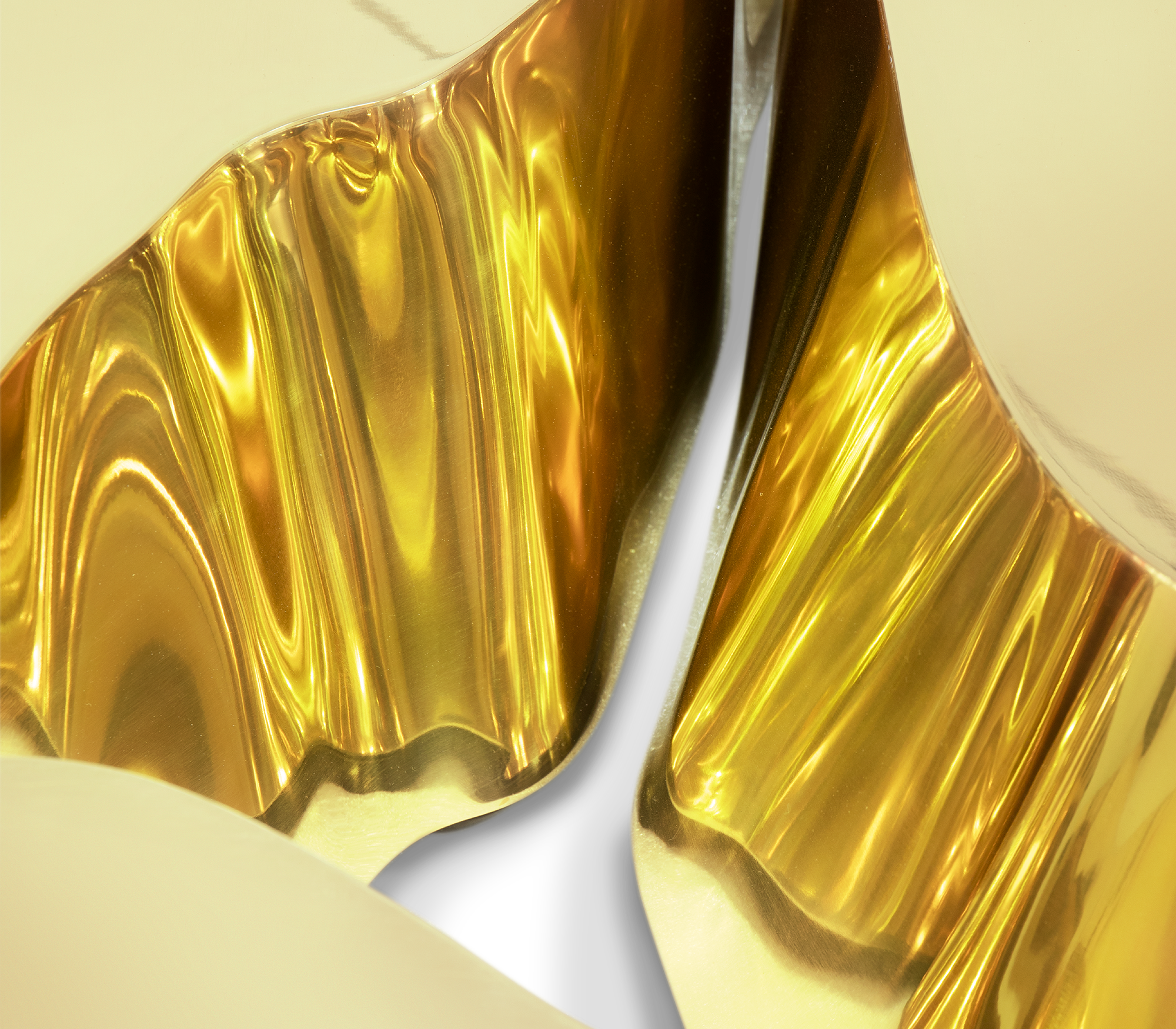 Tavolino da Caffè in Foglia Oro Fissure