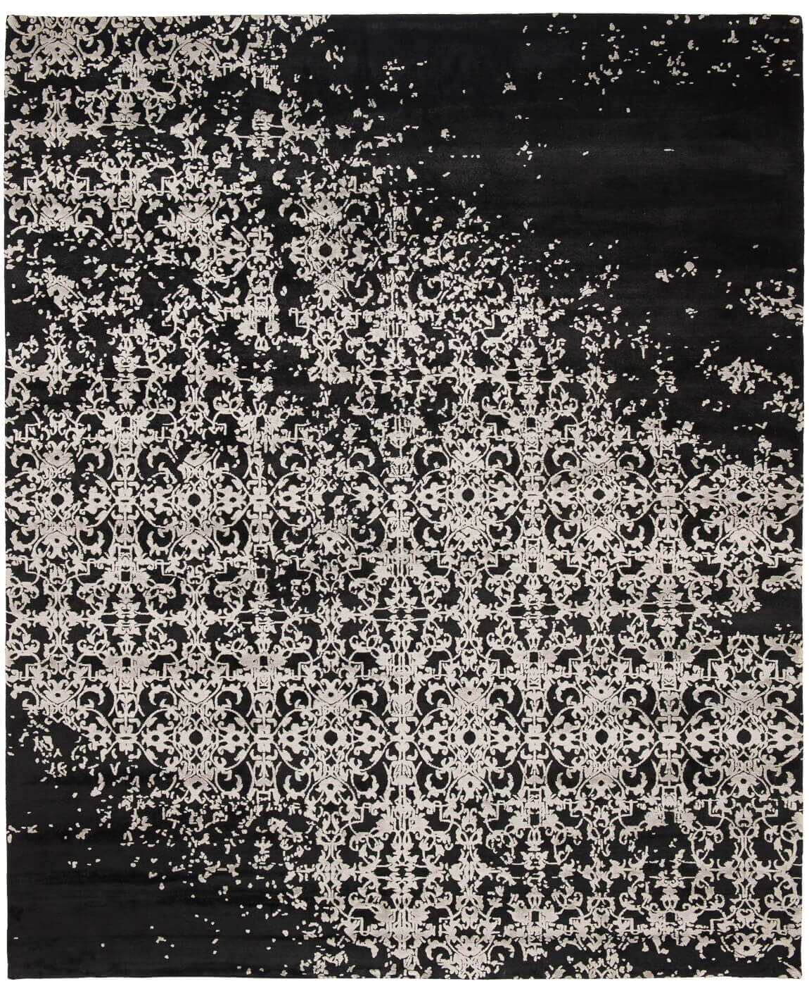 Tappeto Milano Raved Nero e Bianco | Misura: 400 × 500 cm