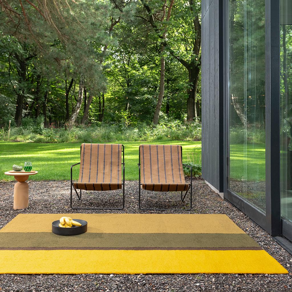Tappeto Habitat Festival Stripe Giallo Per Esterni