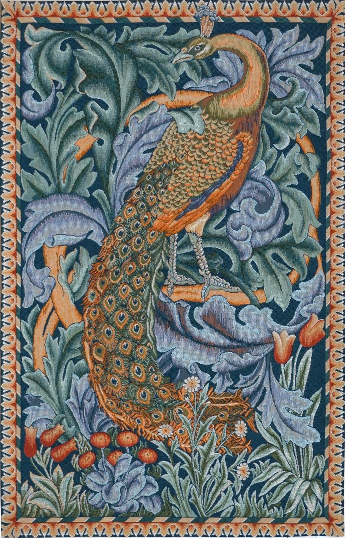 Arazzo Il Pavone, William Morris | Misura: 75 × 100 cm
