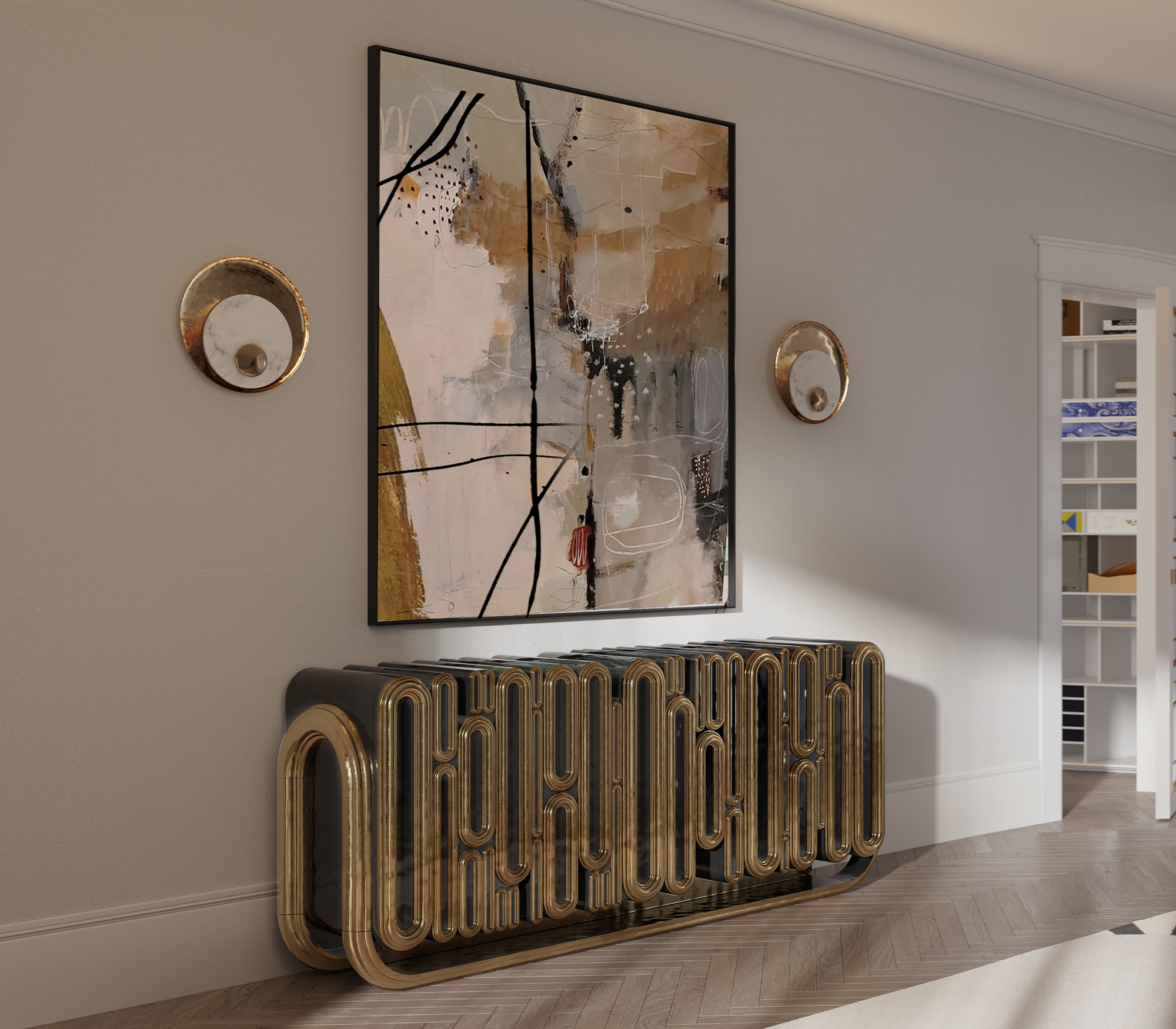 Credenza Antica Ellipse Credenza Antica Ellipse