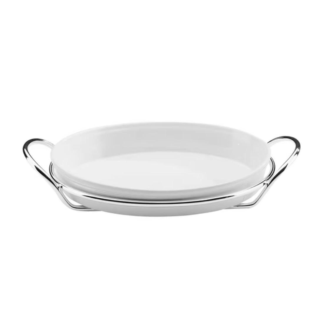 Vassoio Ovale Grand Gourmet In Argento | Dimensioni: 39 × 65 Vassoio Ovale Grand Gourmet In Argento | Dimensioni: 39 × 65