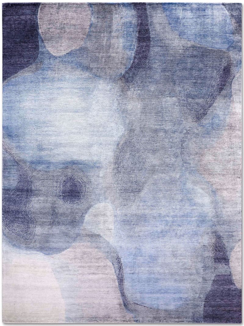 Tappeto Lusso Blu/Grigio