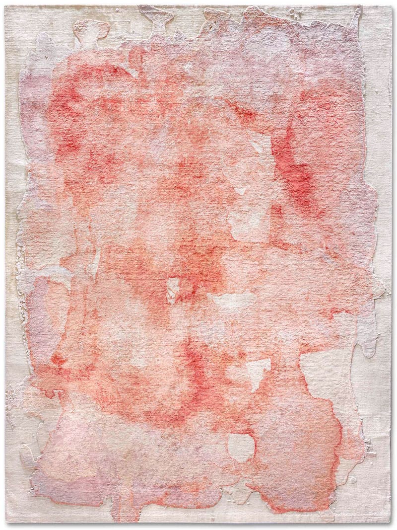 Tappeto Lusso Mono Rosa