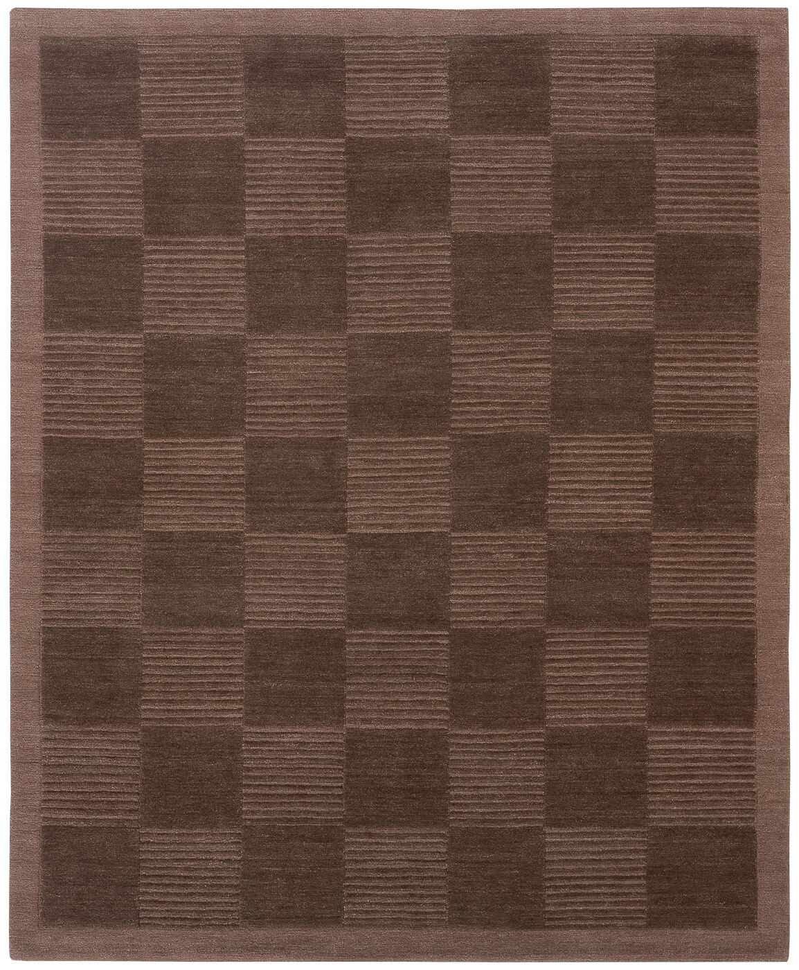 Tappeto Deep Cut Bordo Marrone