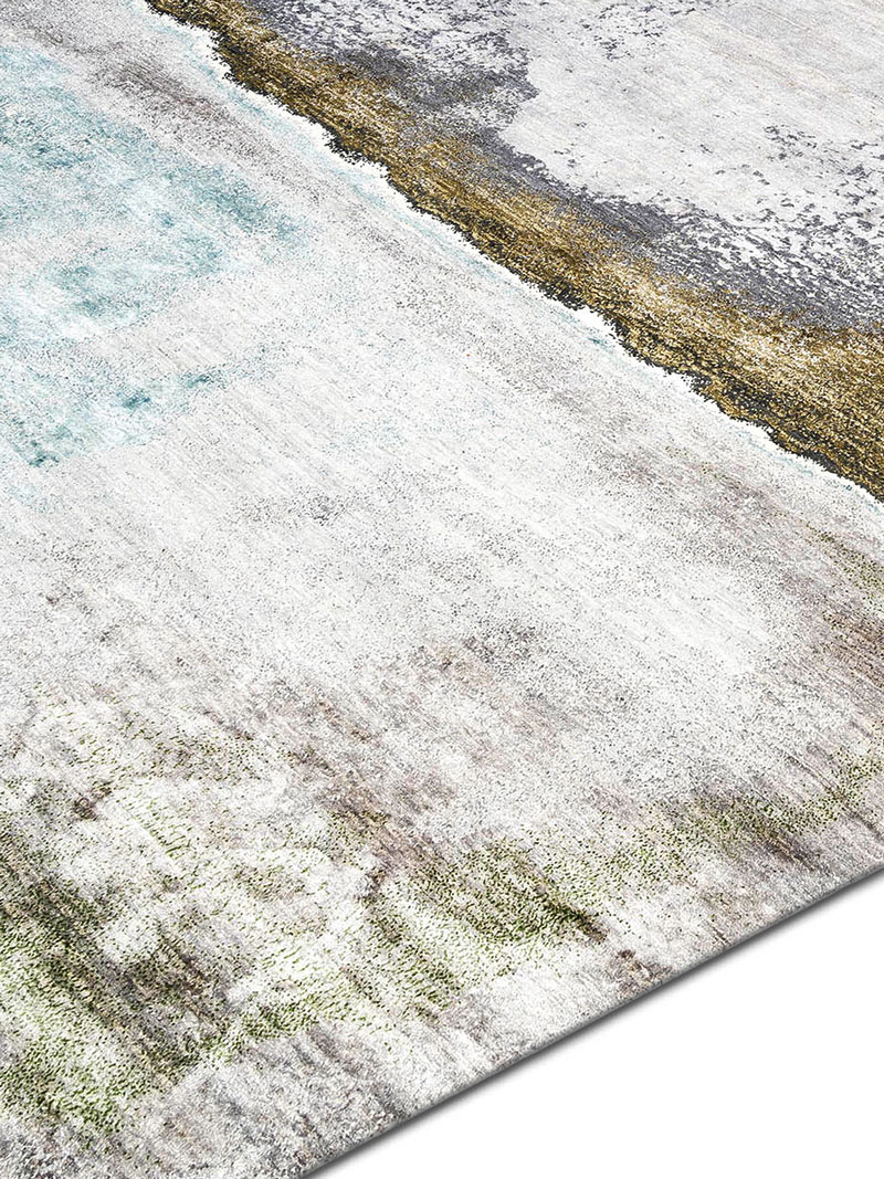 Tappeto Tessuto Verde/Ruggine | Misura: 140 × 210 cm