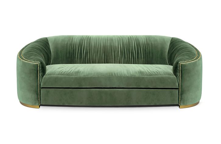 Divano Curvo Premium Comfort Verde