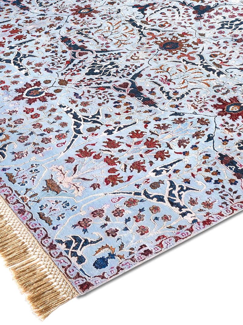 Tappeto Lusso Fatto a Mano Teheran Blu