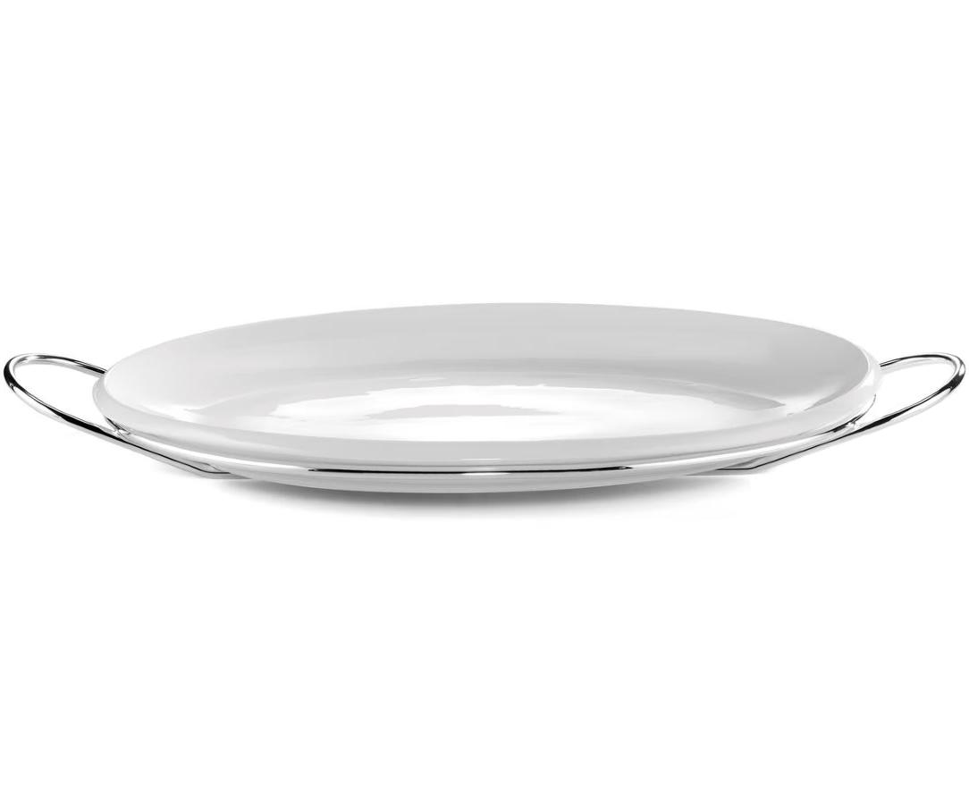 Vassoio Ovale Grand Gourmet In Argento | Dimensioni: 39 × 65 Vassoio Ovale Grand Gourmet In Argento | Dimensioni: 39 × 65