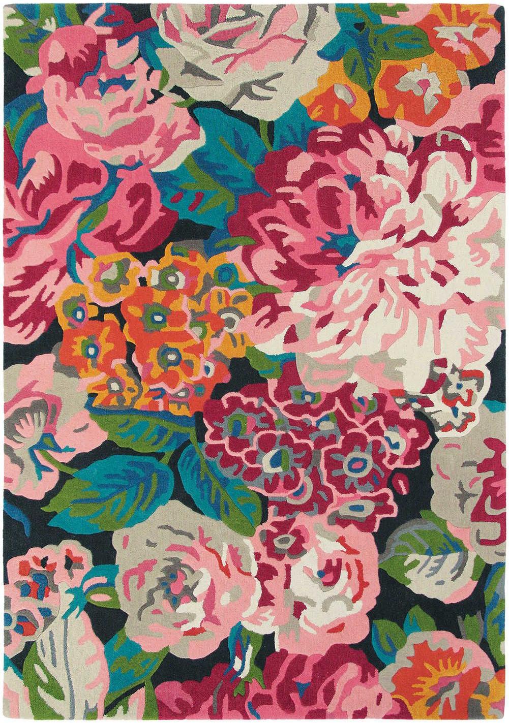 Tappeto Rosa & Peonia Ciliegia 45005 | Misura: 140 × 200 cm