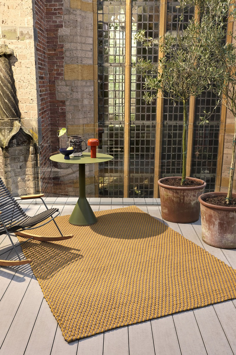 Tappeto Lace Mustard-Taupe Per Esterni | Misura: 250 × 350 cm