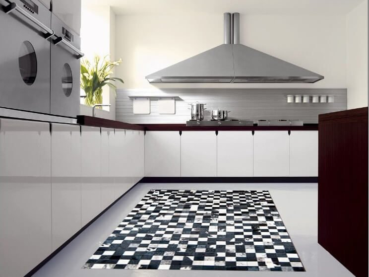Tappeto Mosaic Black & White | Misura: 160 × 220 cm
